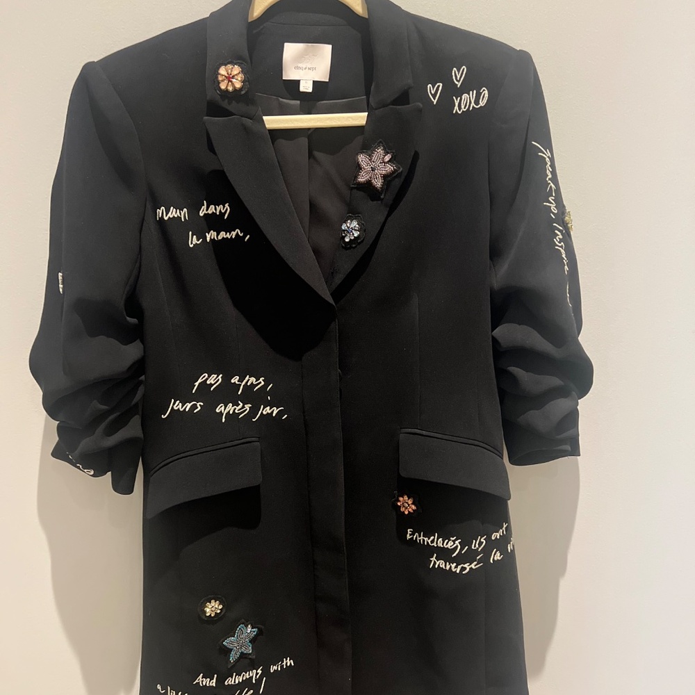 Embellished mini dress by 5 a 7